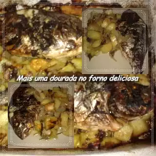 Mais uma dourada no forno deliciosa