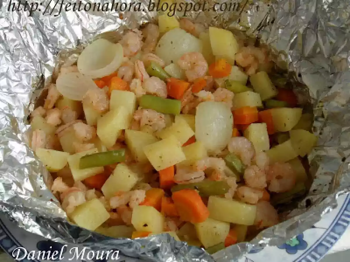 Manteiga aromatizada - Legumes no forno