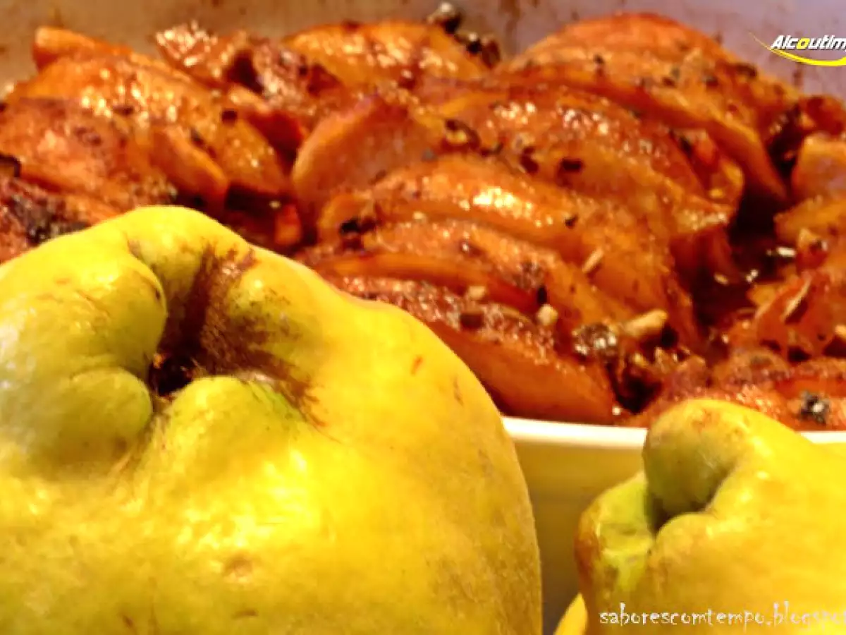 Marmelos assados com Licor de Romã - foto 2