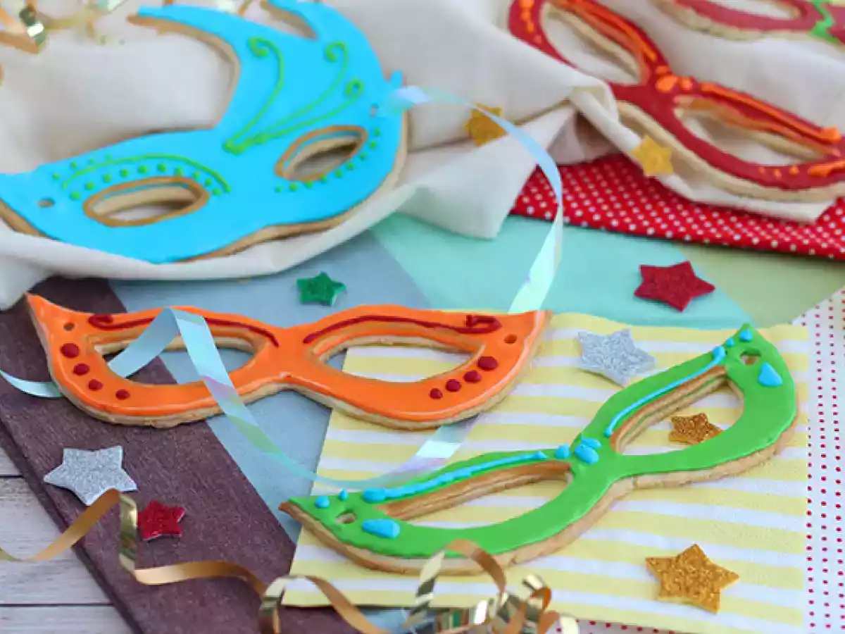 Máscaras de Carnaval (biscoitos de Carnaval)