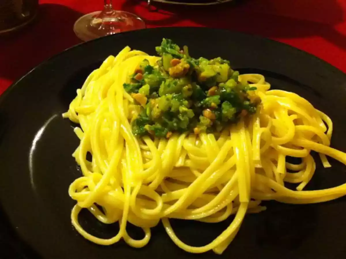 Massa ao Pesto rústico de agrião