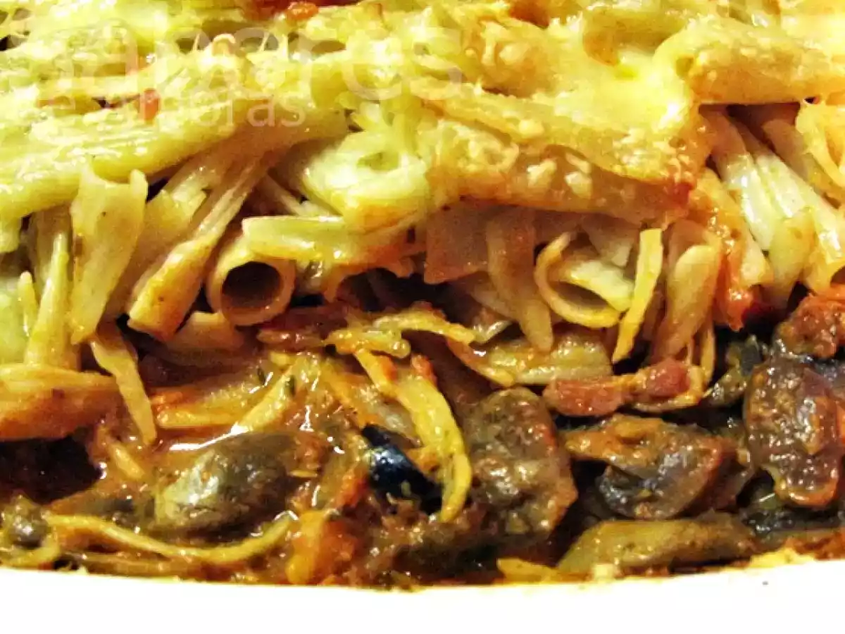 Massa com Cogumelos No Forno - foto 2