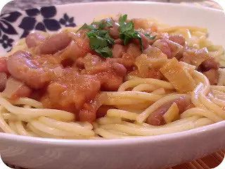 Massa com feijão