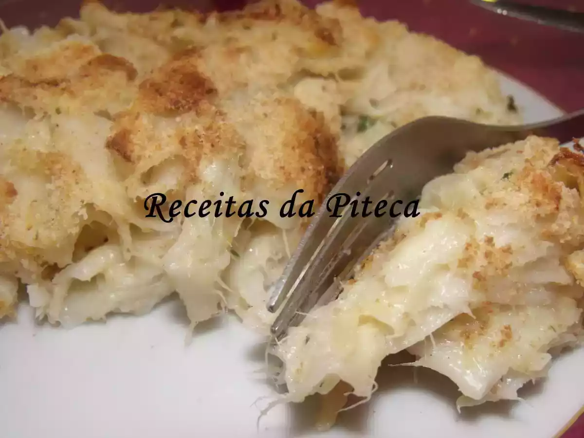 Massa de bacalhau no forno - foto 2