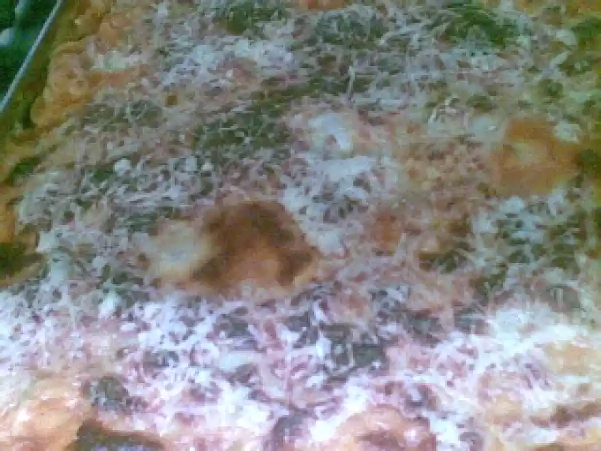 Massa de legumes gratinada