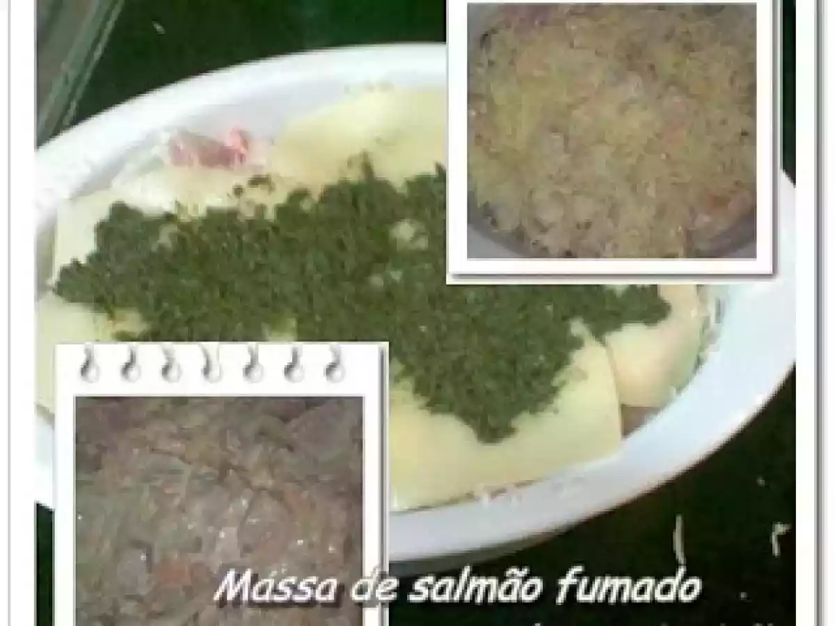 Massa de salmão fumado com queijo e pesto de manjericão - GREEN DAY