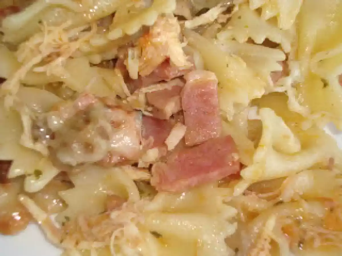 Massa gratinada com carnes e cogumelos - foto 2
