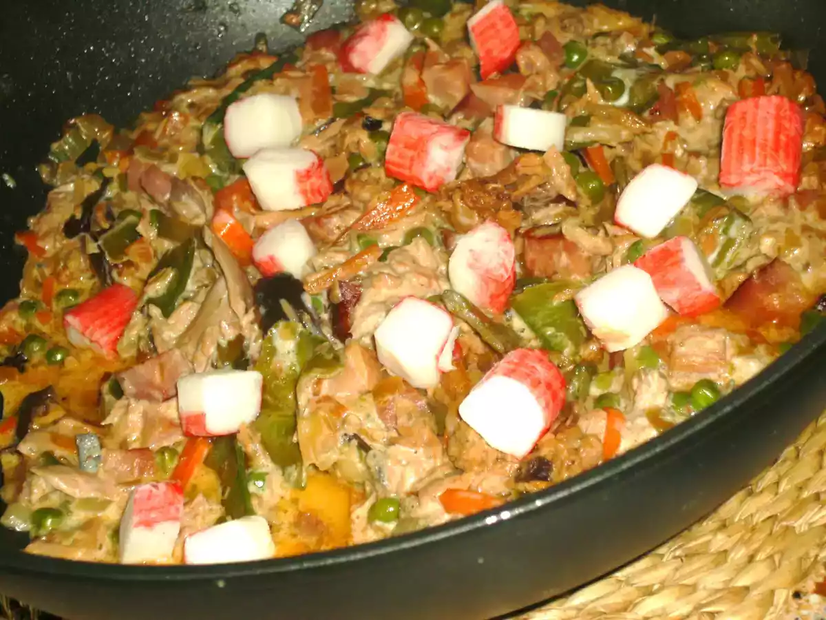 Massa Meada com Legumes e Atum