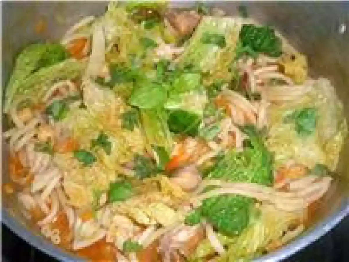 Massa Meada da Melaneza com Frango do Campo e Lombardo