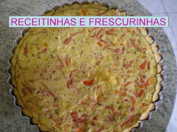 Quiche fácil e rápida Quiche fácil e rápida