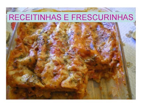 Lasanha com massa de pastel Lasanha com massa de pastel