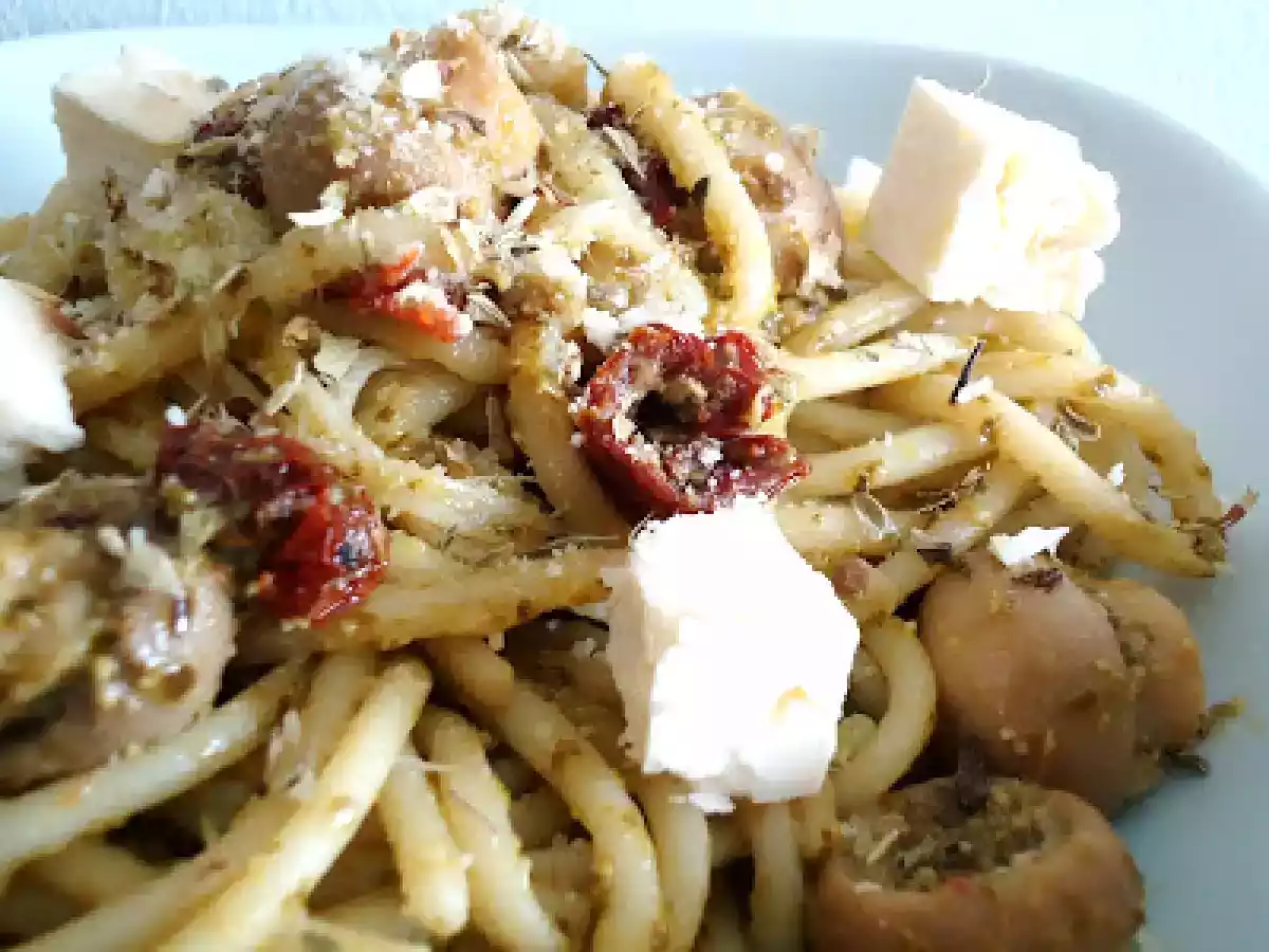 Meada com Pesto, Tomate Seco e Queijo Feta - foto 3