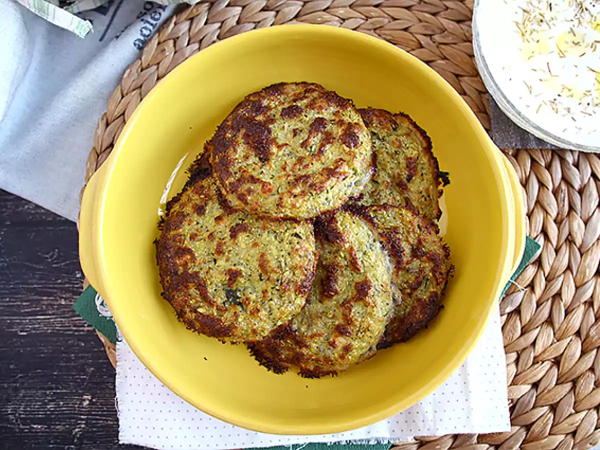 Medalhão de curgete (abobrinha) e queijo - foto 4