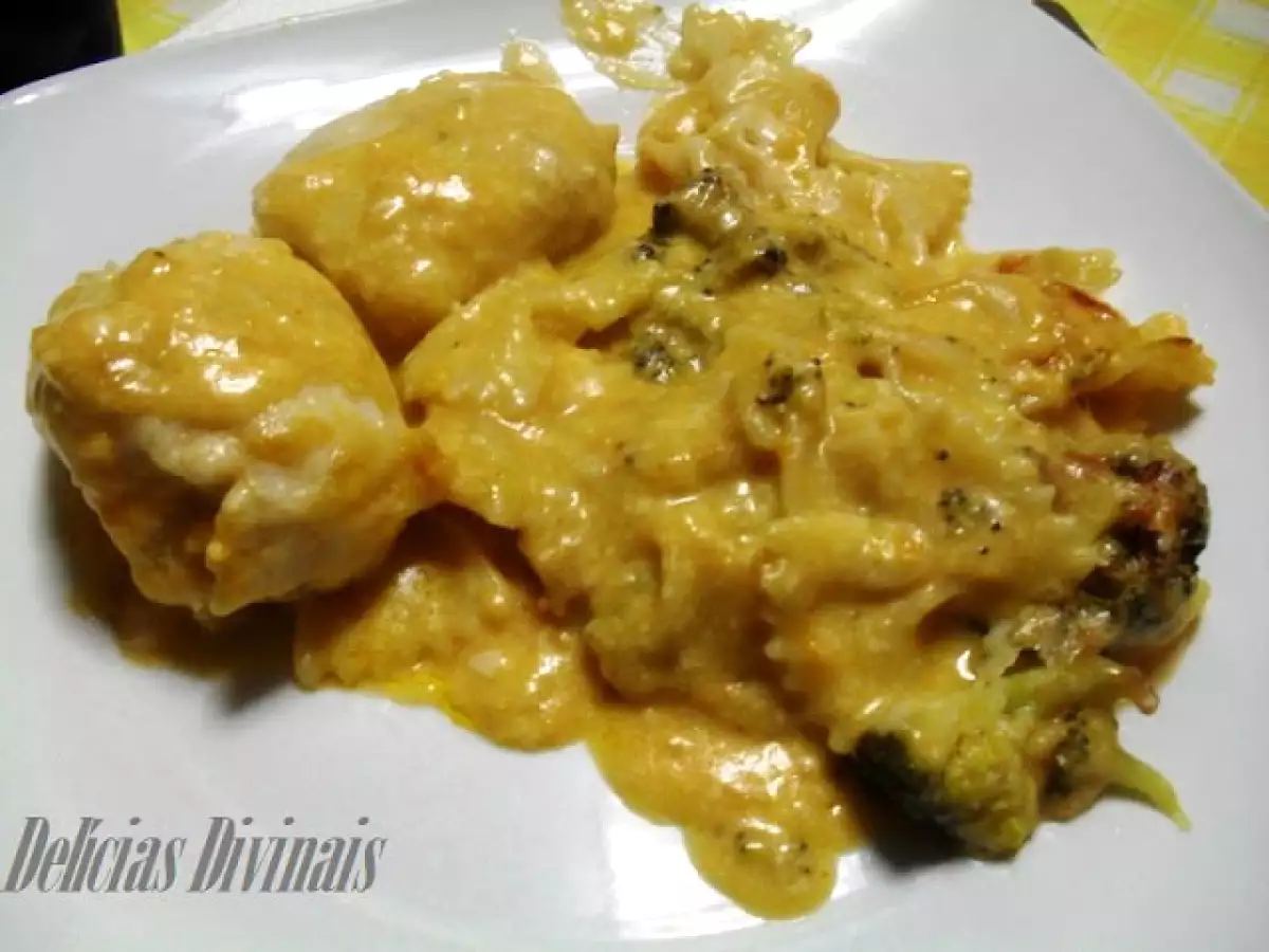 Medalhões de pescada gratinados com brócolos - foto 2