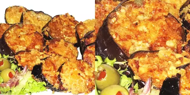 Melanzane impanate (beringelas panadas)