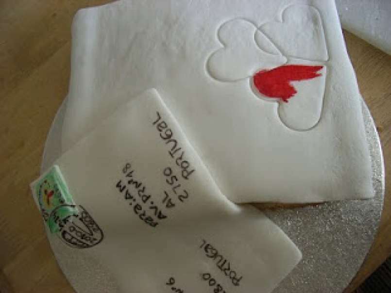 Mensagem especial, para alguém especial em bolo.Happy valentine's day., foto 3