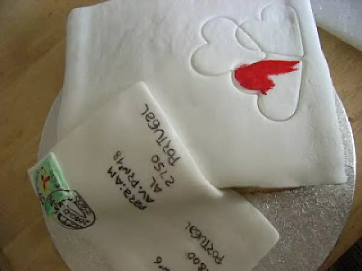 Mensagem especial, para alguém especial em bolo.Happy valentine's day. - foto 3