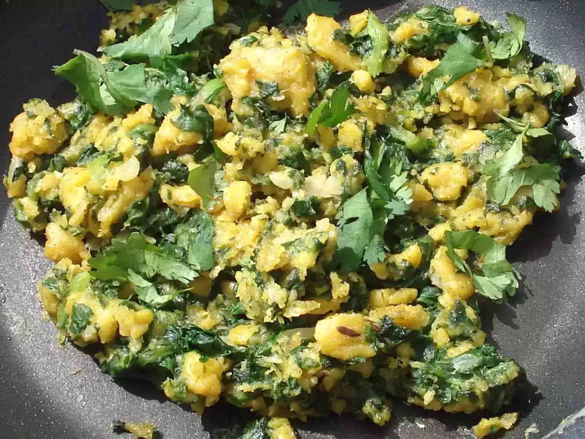 Mexidos de Farinha de grão com Acelgas e Coentros - foto 2