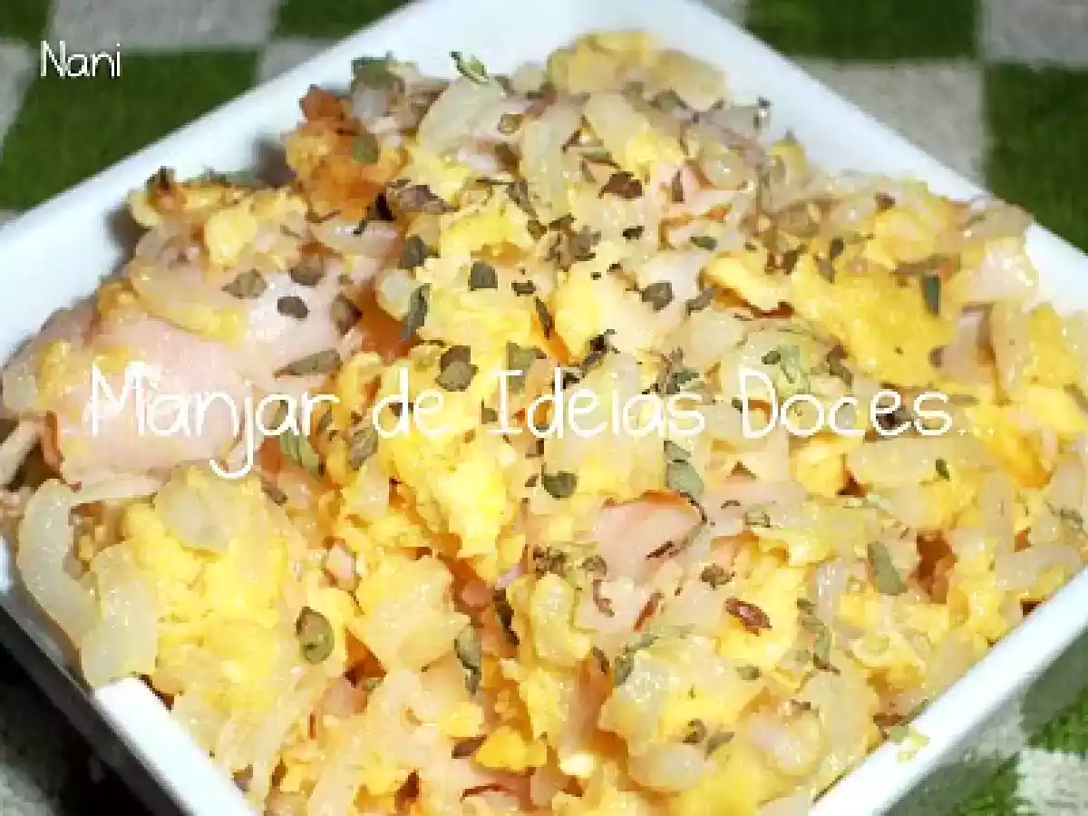 Mexidos de Fiambre, Arroz e Ovos