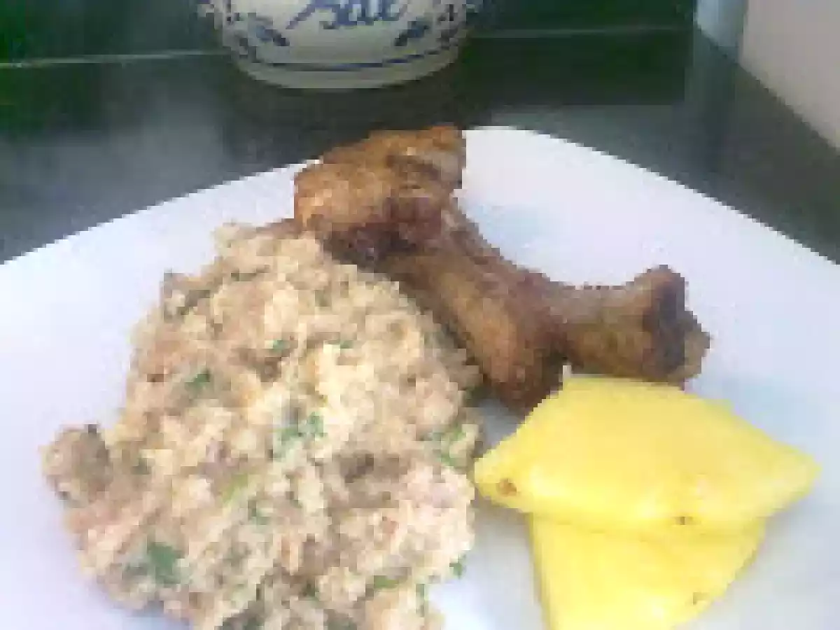 Migas com entrecosto