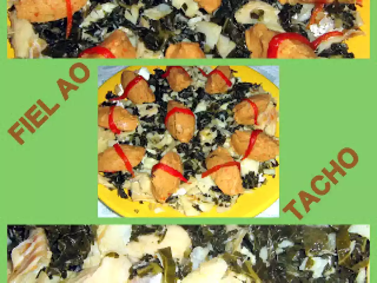 Migas de Bacalhau Com Pastéis de Grão