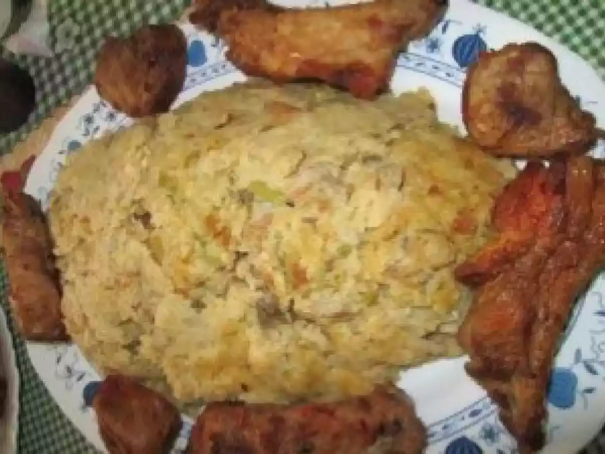 Migas de espargos à alentejana