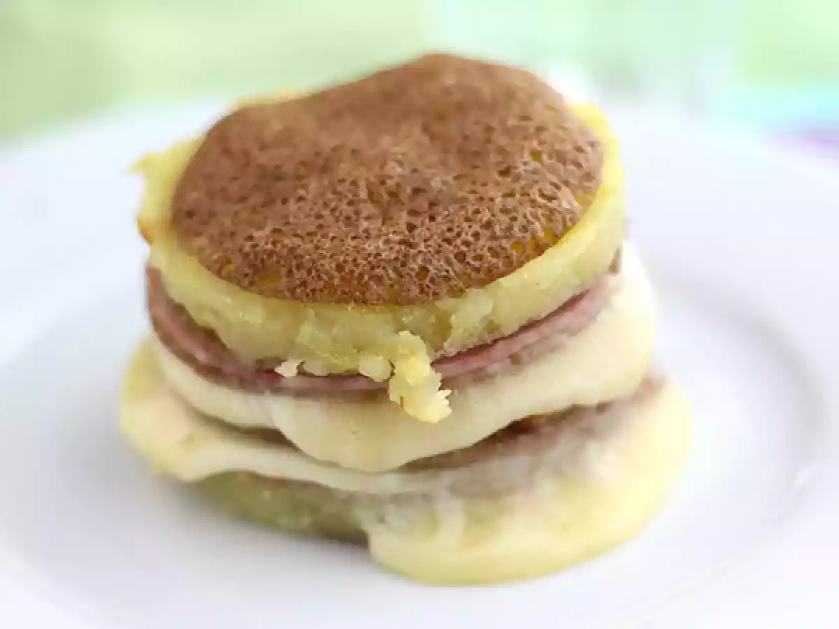 Mil folhas de queijo raclette