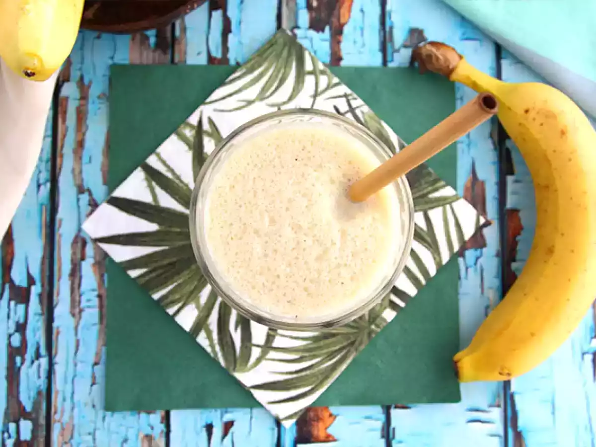 Milkshake de banana e baunilha - foto 3