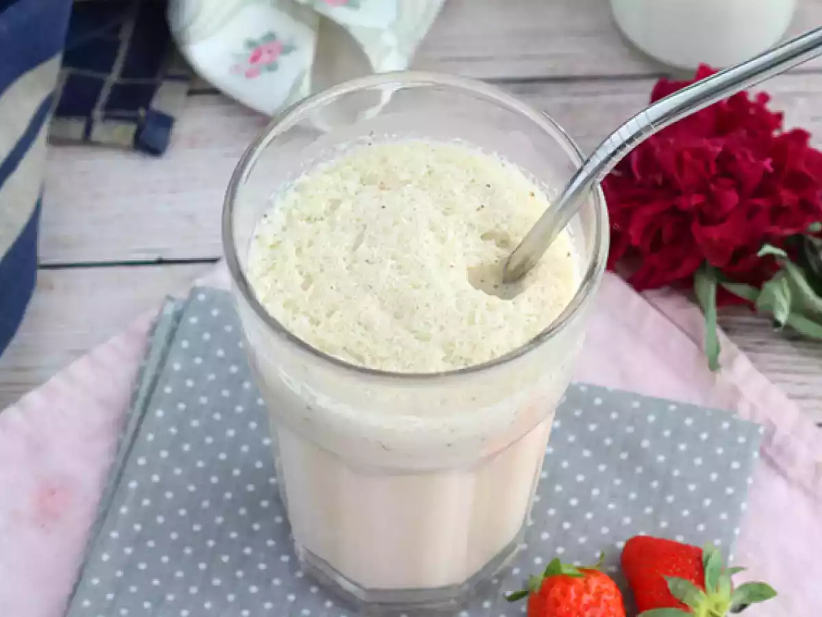 Milkshake de morango e baunilha - foto 2