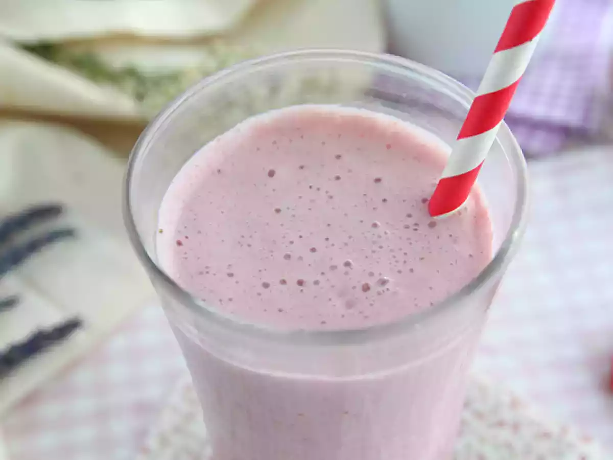 Milkshake de morango e framboesa - foto 2