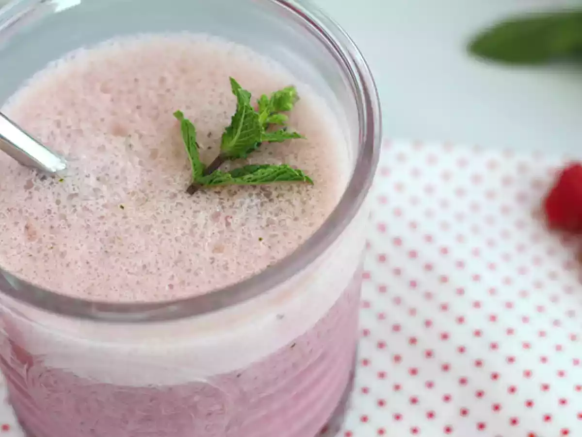 Milkshake framboesa e hortelã (vegan) - foto 2