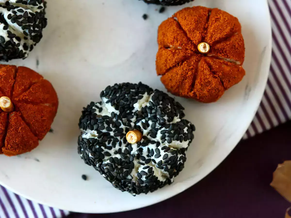 Mini abóboras de ricota assombradas, perfeitas para o Halloween!
