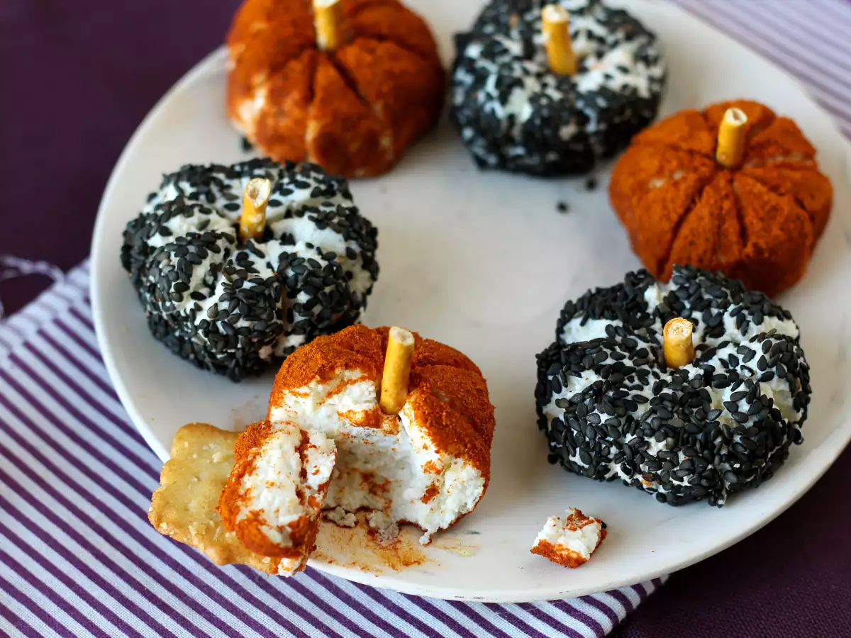 Mini abóboras de ricota assombradas, perfeitas para o Halloween! - foto 3