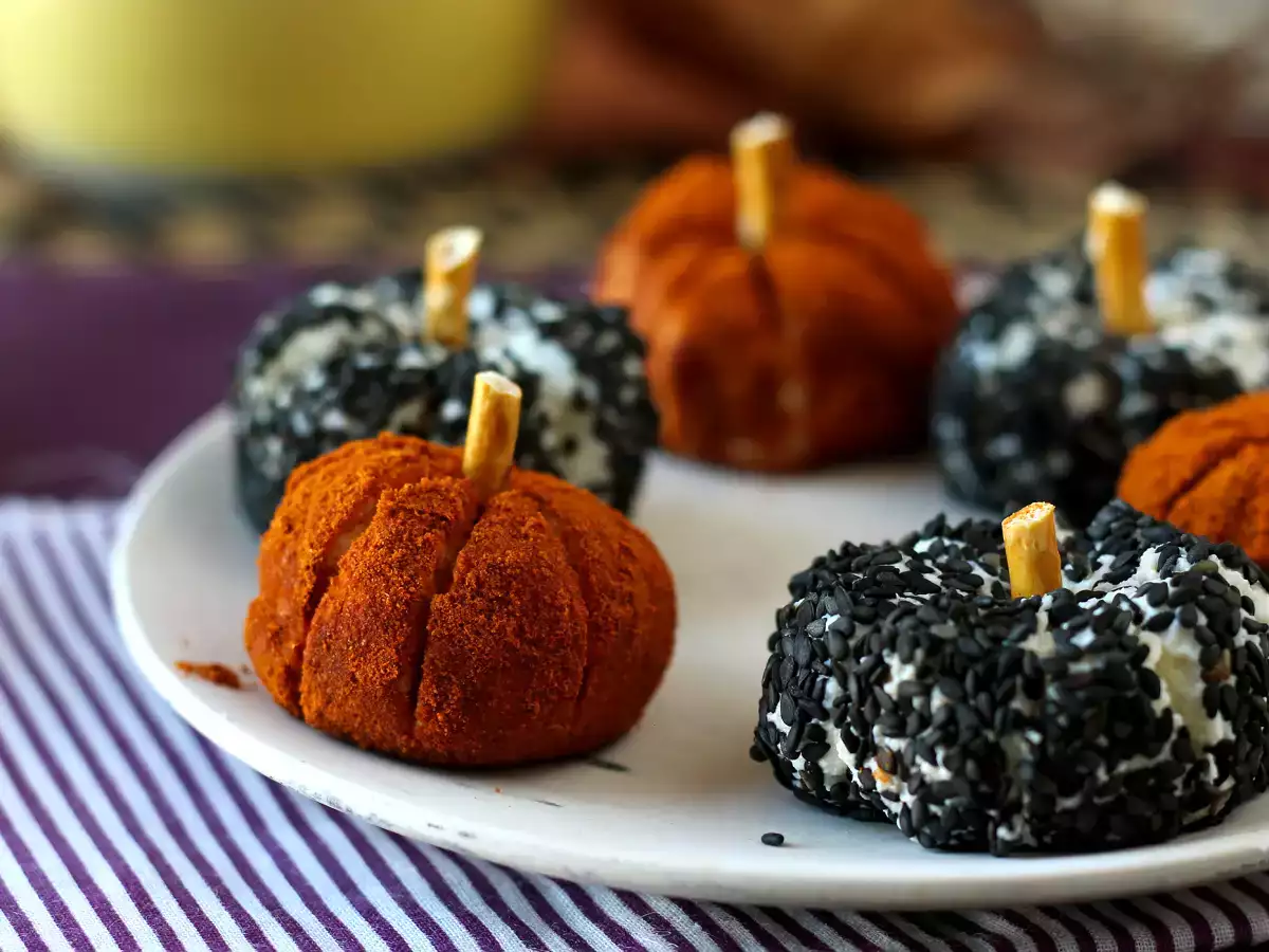 Mini abóboras de ricota assombradas, perfeito para o Halloween! - foto 2
