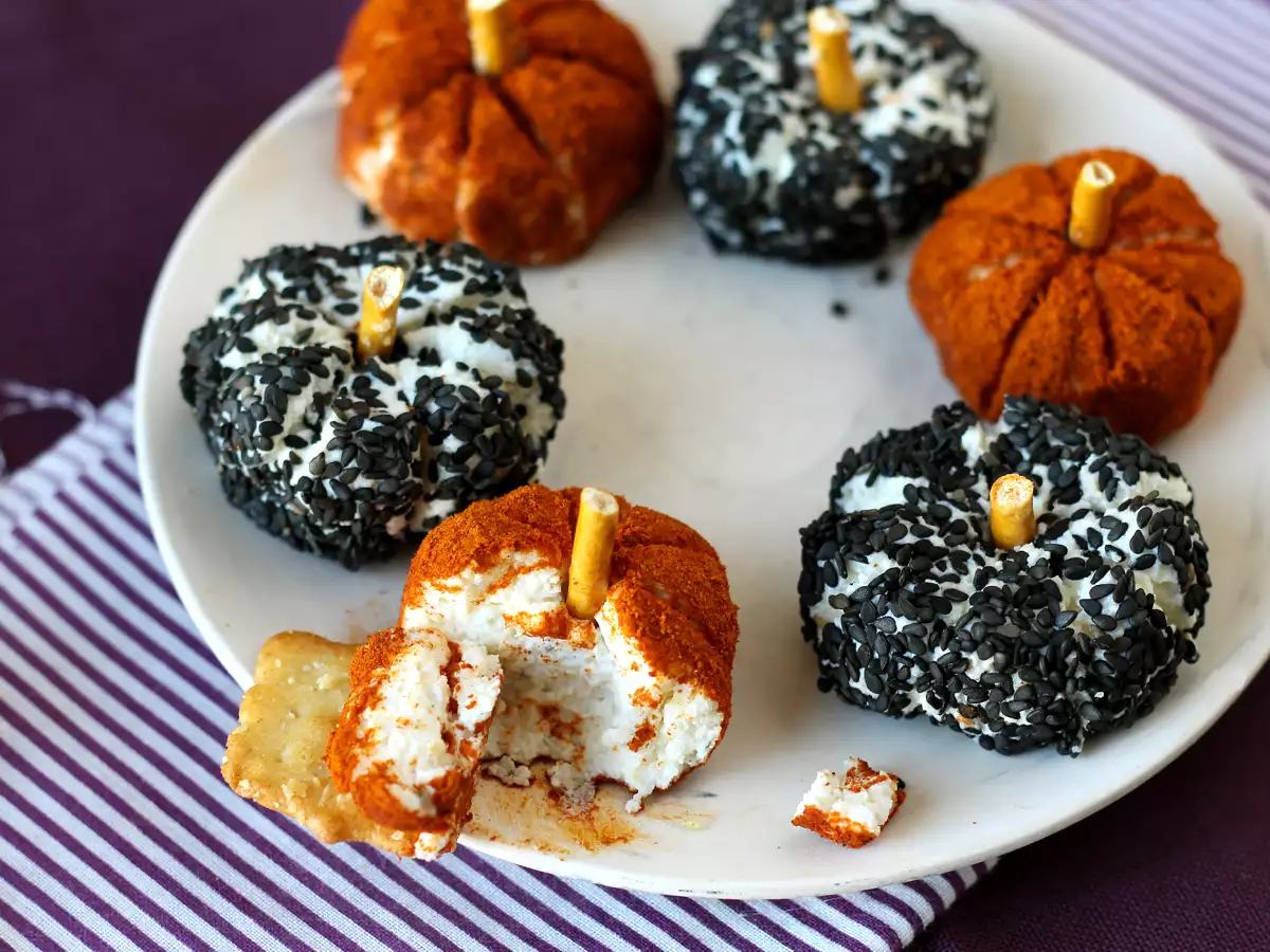 Mini abóboras de ricota assombradas, perfeito para o Halloween! - foto 3
