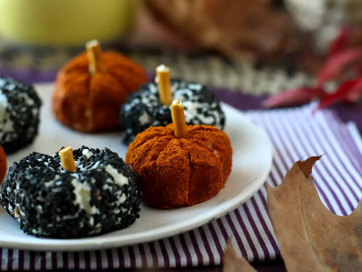 Mini abóboras de ricota assombradas, perfeito para o Halloween! - foto 4