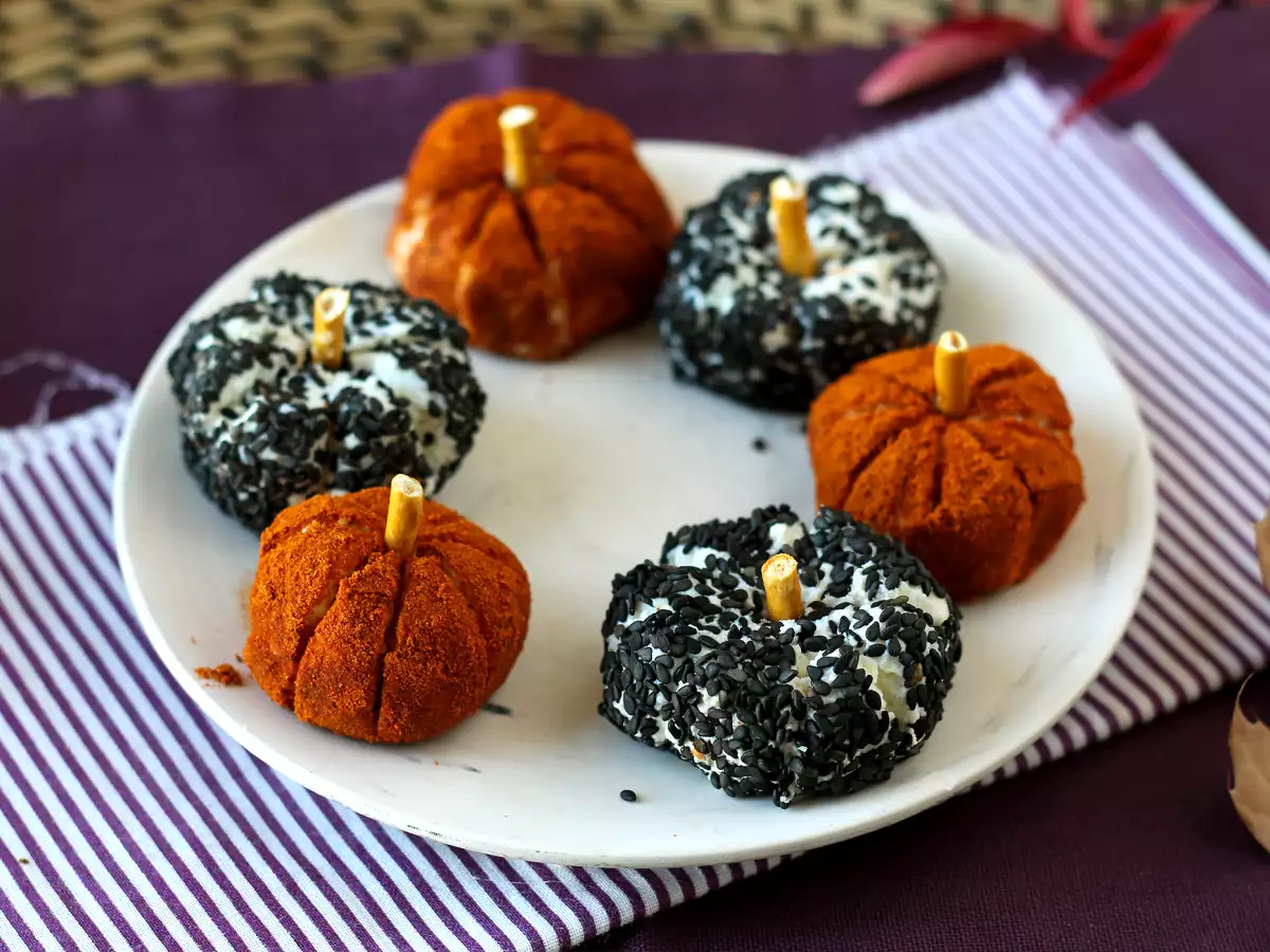 Mini abóboras de ricota assombradas, perfeito para o Halloween! - foto 5