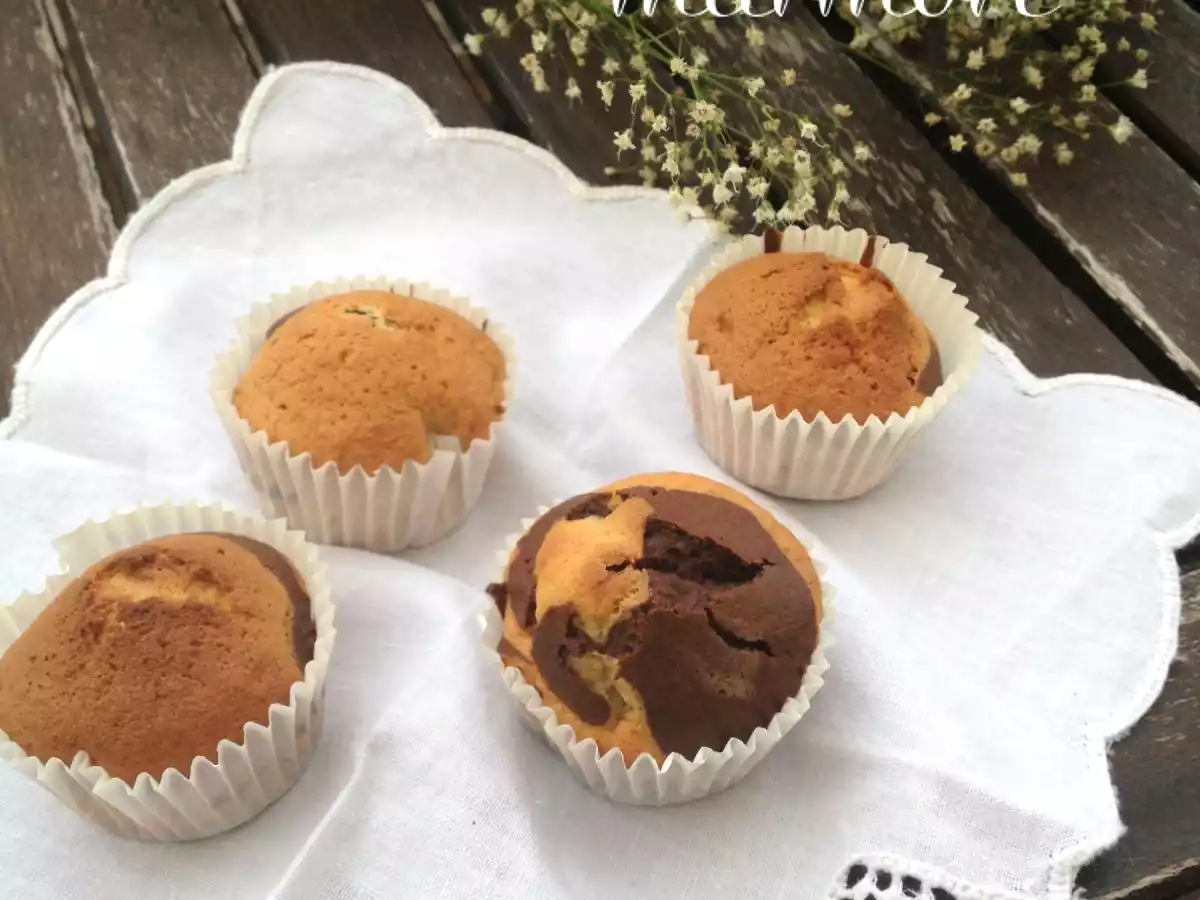 Mini-bolos mármore