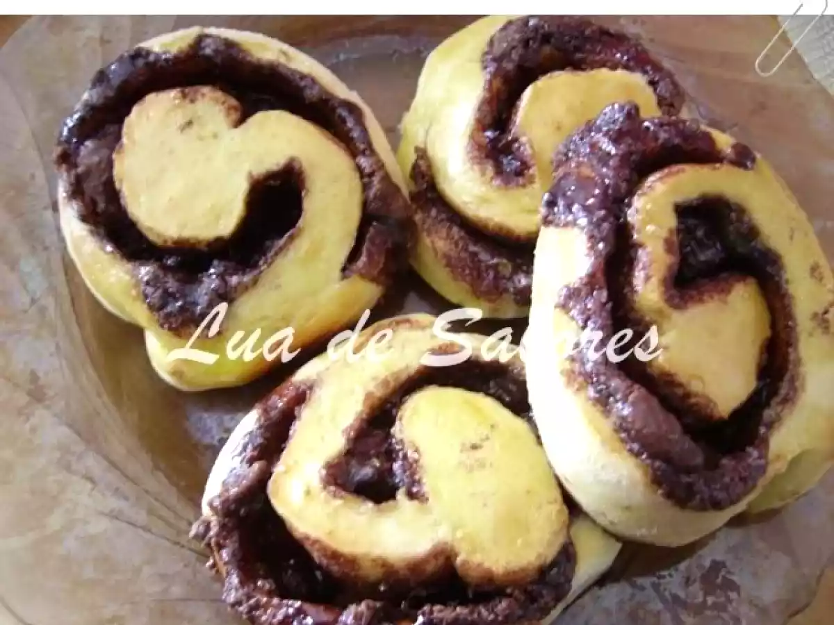 Mini brioches e caracois de chocolate - foto 2