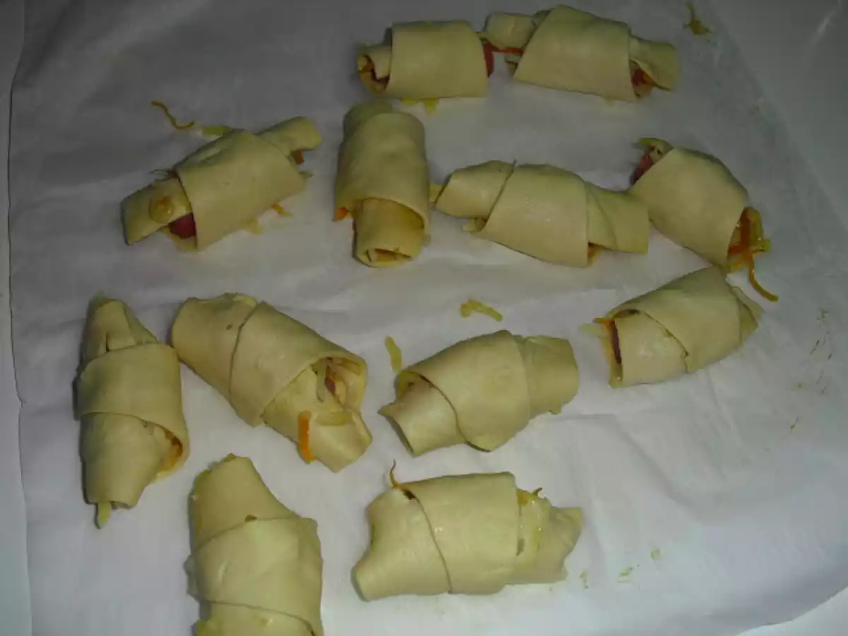 Mini cachorros folhados