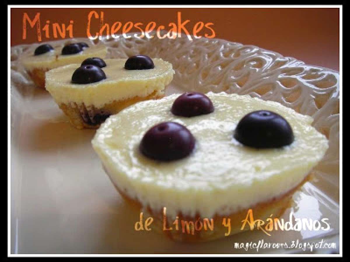 Mini cheesecakes de mirtilos e limão, foto 1