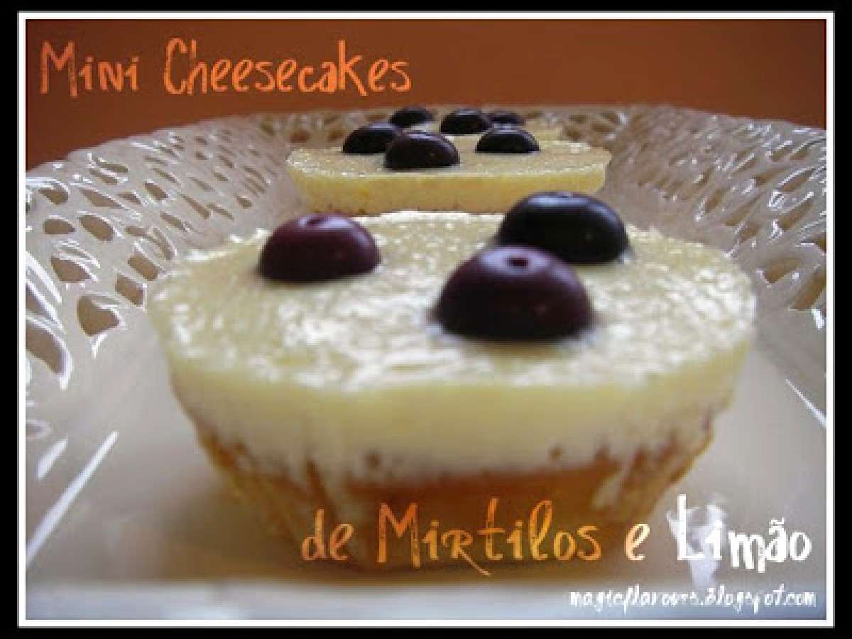 Mini cheesecakes de mirtilos e limão, foto 2
