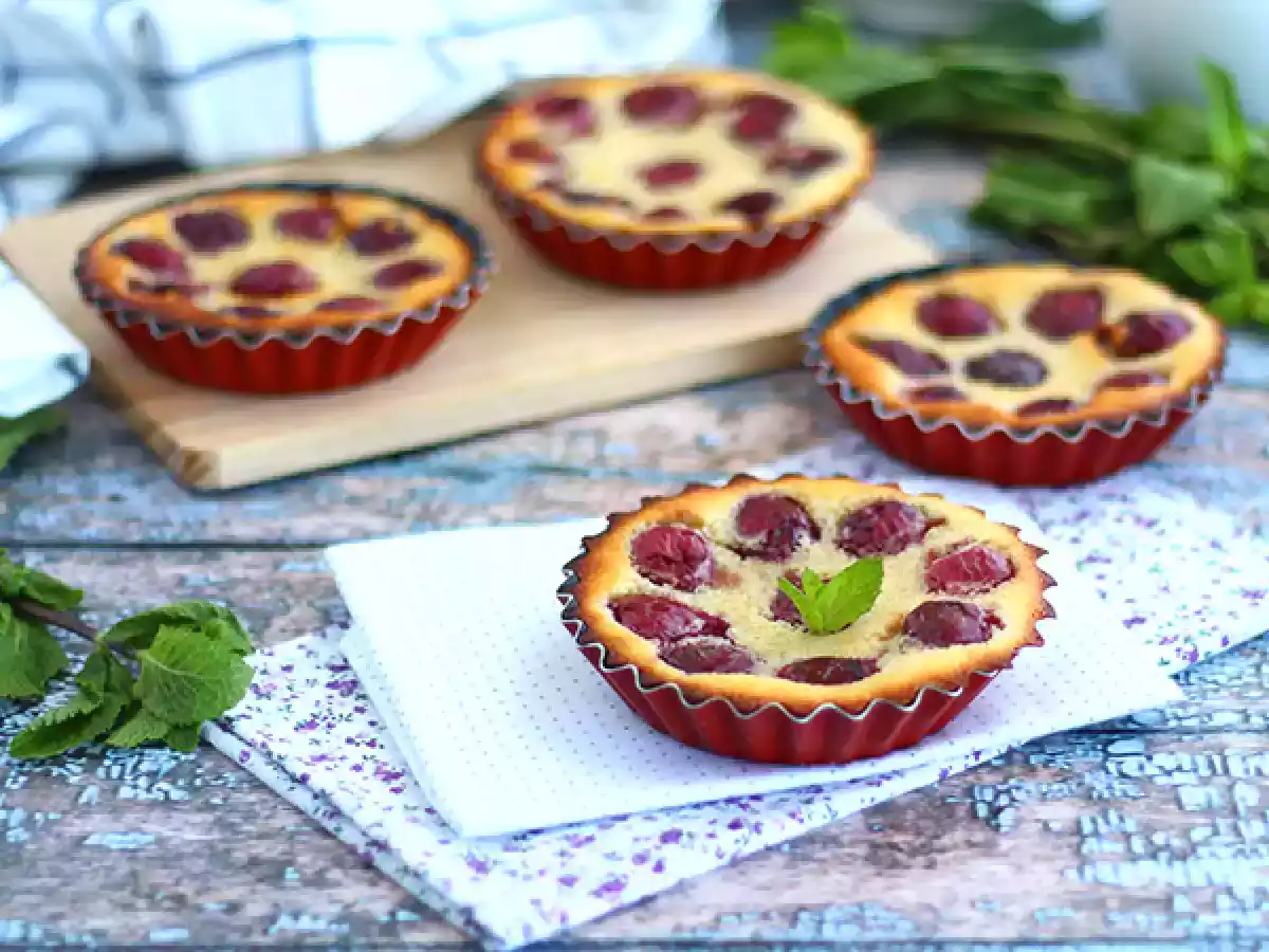 Mini Clafoutis de cerejas, sem gluten - foto 2