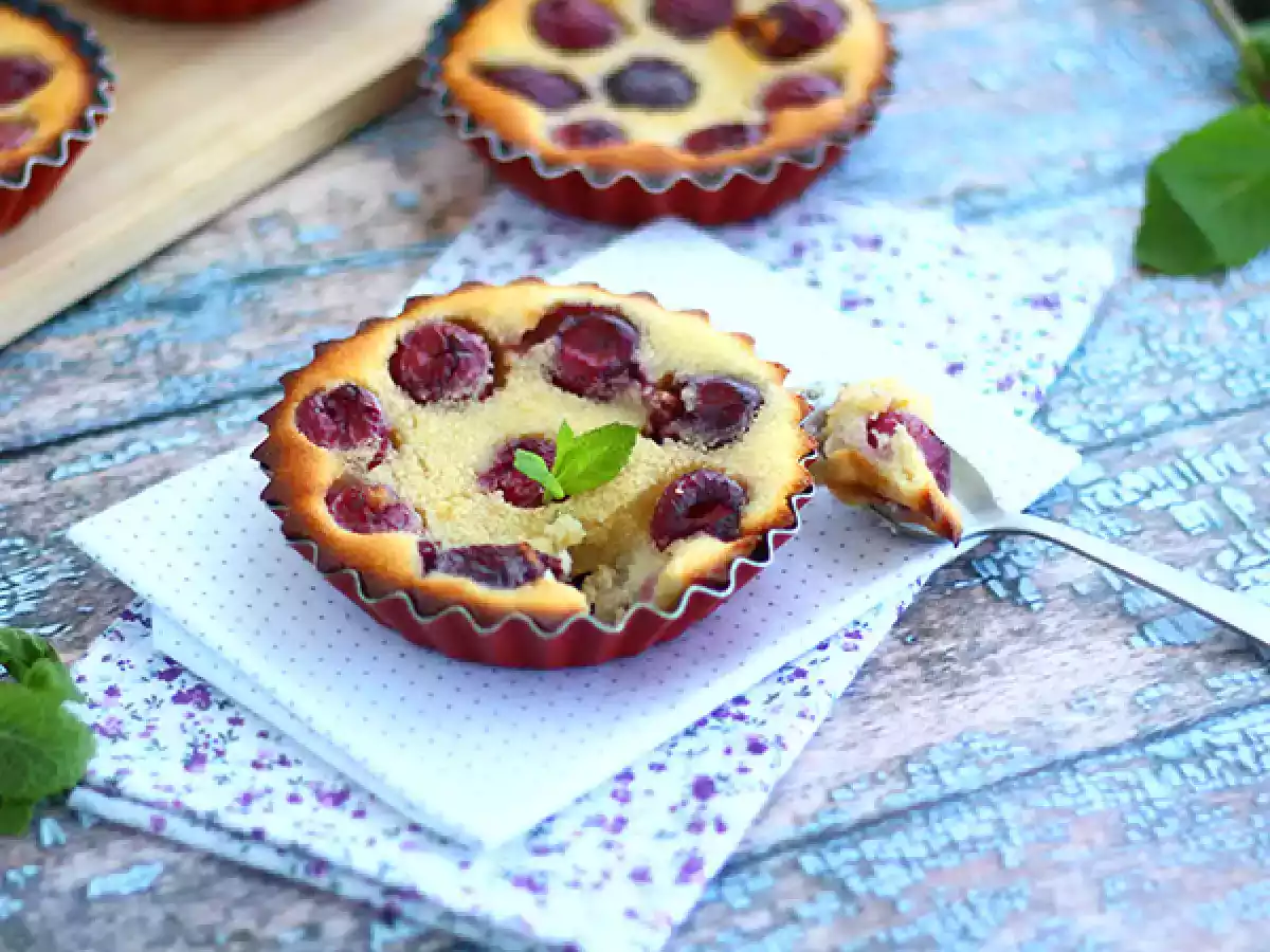 Mini Clafoutis de cerejas, sem gluten - foto 3