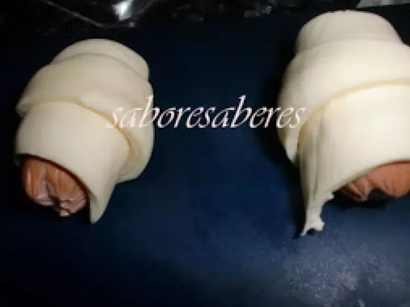 Mini Croissants folhados de Salsicha, foto 5