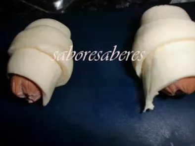 Mini Croissants folhados de Salsicha, foto 5