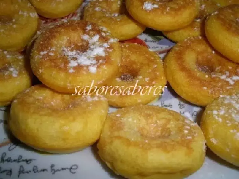Mini Donuts sem ovos de iogurte e Farinha Custard