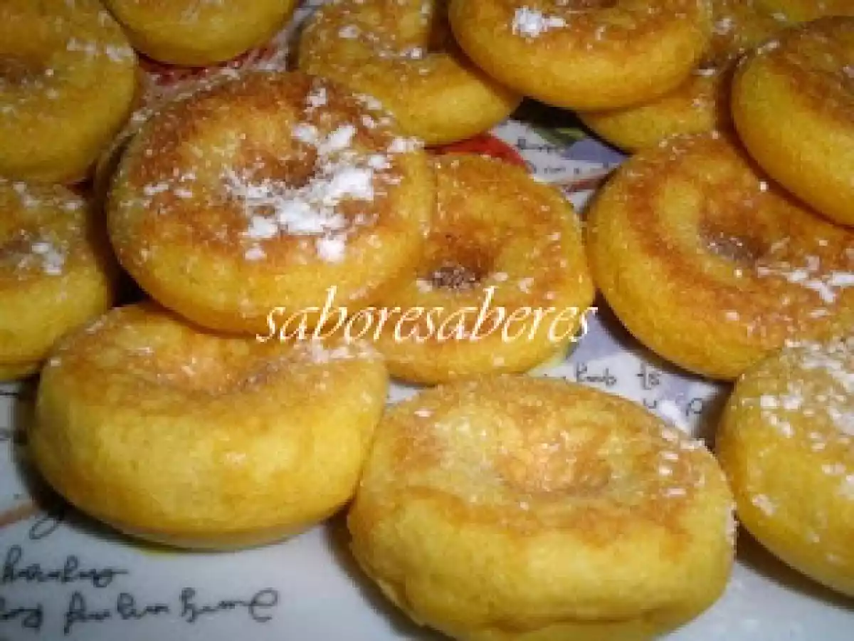 Mini Donuts sem ovos de iogurte e Farinha Custard
