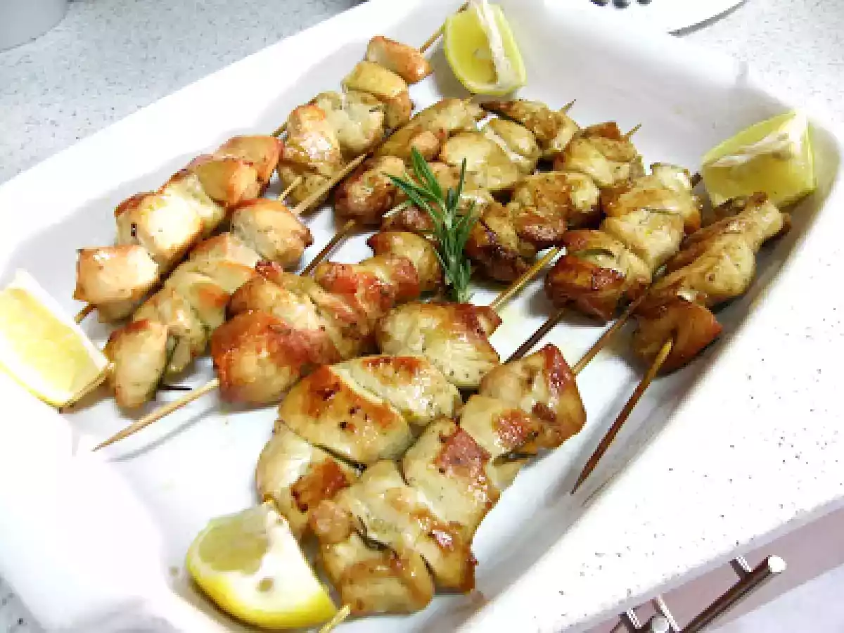 Mini Espetadinhas de Frango...