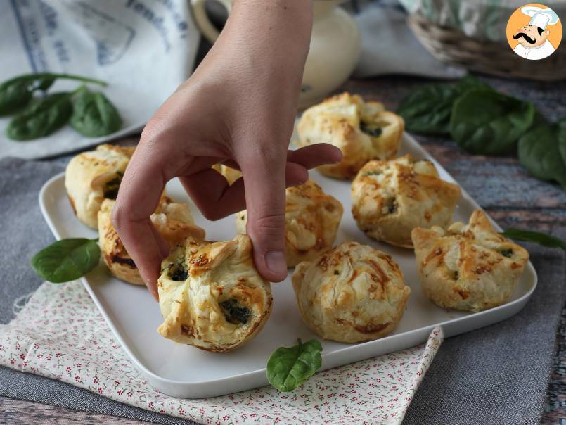 Mini folhados de espinafre e queijo de cabra - foto 3